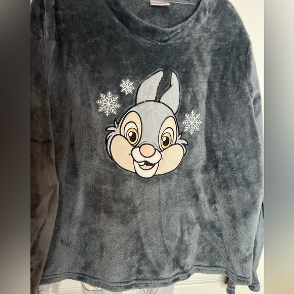 disney thumper pajamas Pajama Set Women’s Large  12/14 Joggers Pockets Tapered - Picture 2 of 10